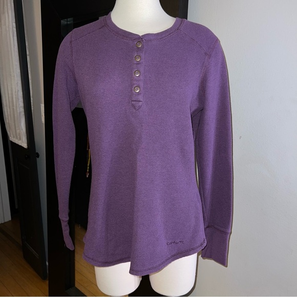 Carhartt Women’s Long-Sleeve Waffle Knit Thermal Shirt - Medium - Picture 1 of 9